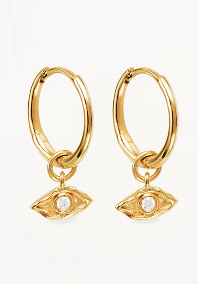 I Am Protected Hoops - Gold-BY CHARLOTTE-P&amp;K The General Store