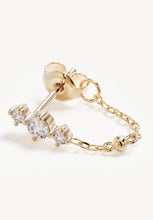 Load image into Gallery viewer, In The Stars Chain Huggie Earrings - Gold-BY CHARLOTTE-P&amp;K The General Store
