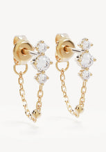 Load image into Gallery viewer, In The Stars Chain Huggie Earrings - Gold-BY CHARLOTTE-P&amp;K The General Store

