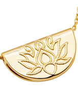 Load image into Gallery viewer, Lotus Short Necklace - Gold-BY CHARLOTTE-P&amp;K The General Store
