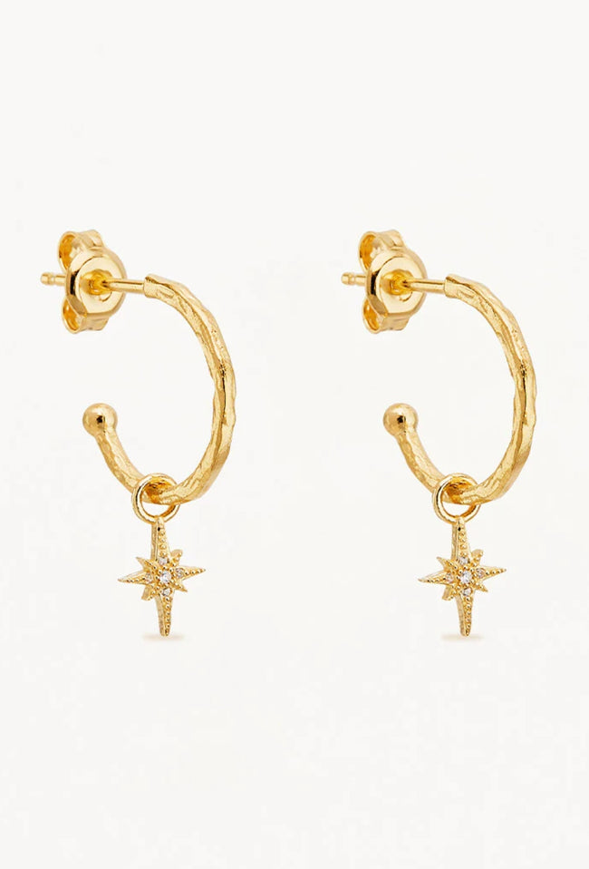 Starlight Hoops - Gold-BY CHARLOTTE-P&amp;K The General Store