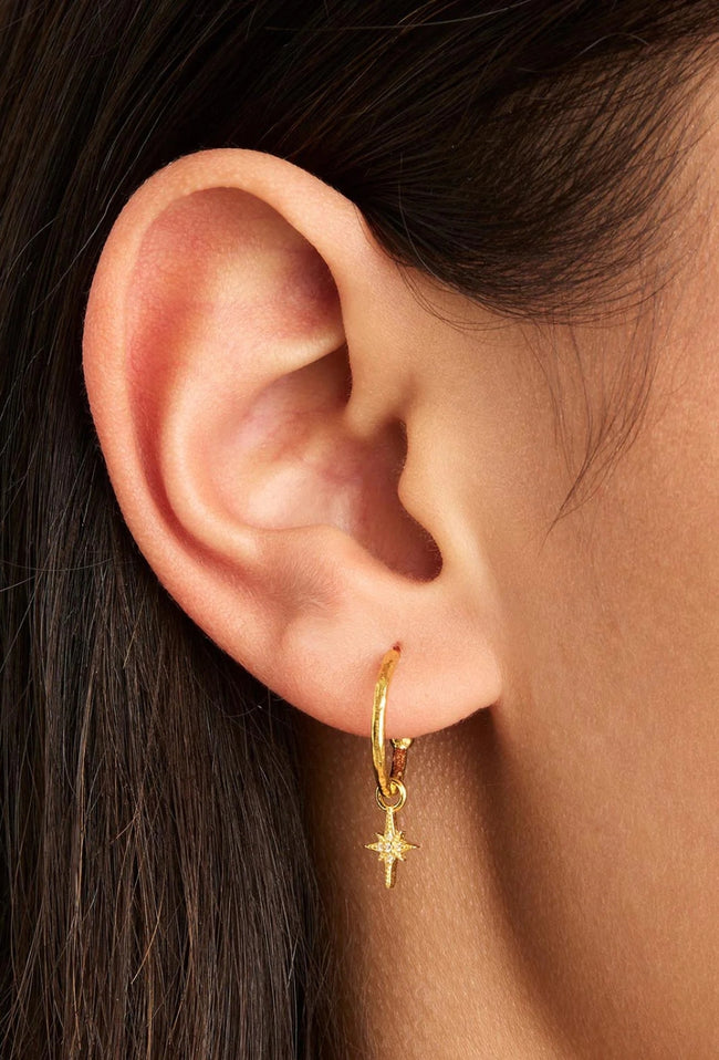 Starlight Hoops - Gold-BY CHARLOTTE-P&amp;K The General Store