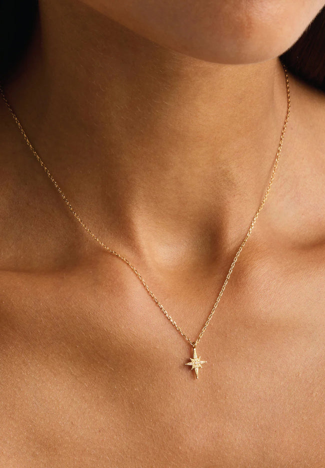 Starlight Necklace - Gold-BY CHARLOTTE-P&amp;K The General Store