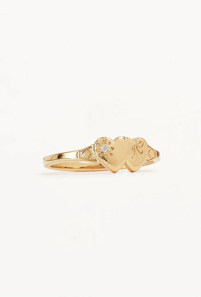 Forever Intertwined Heart Signet Ring-BY CHARLOTTE-P&amp;K The General Store