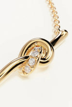 Load image into Gallery viewer, Love Knot Diamond Necklace - Gold Vermeil-BY CHARLOTTE-P&amp;K The General Store
