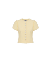 Load image into Gallery viewer, Carolyn Puff Sleeve Blazer - Butter
