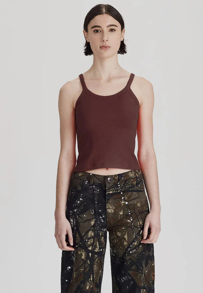 Womens Base Rib Tank - Cocoa-COMMONERS-P&amp;K The General Store