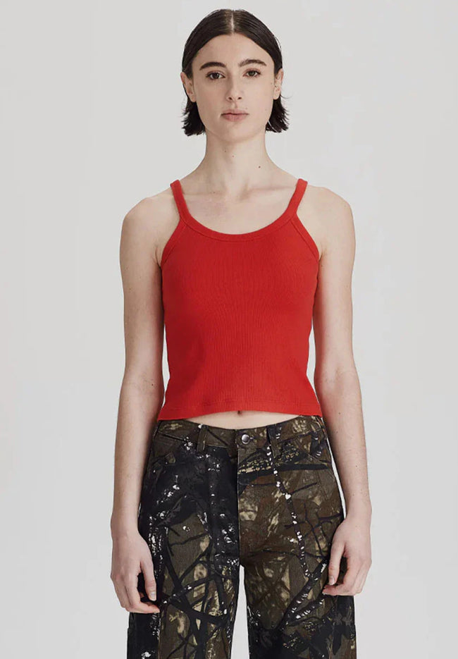 Womens Base Rib Tank - Red-COMMONERS-P&amp;K The General Store