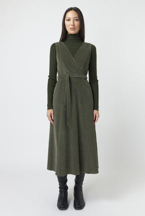 Cord Dress - Olive-KATE SYLVESTER-P&amp;K The General Store