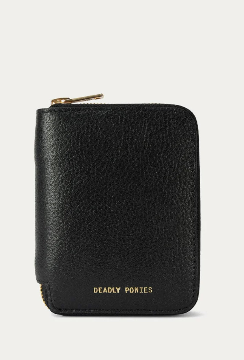 Mini Wallet - Black-Deadly Ponies-P&K The General Store