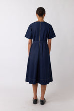 Load image into Gallery viewer, Denim Sculpt Dress - Indigo
