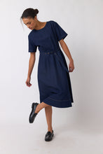Load image into Gallery viewer, Denim Sculpt Dress - Indigo
