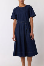 Load image into Gallery viewer, Denim Sculpt Dress - Indigo
