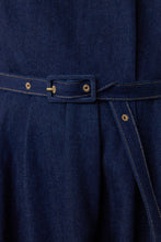 Load image into Gallery viewer, Denim Sculpt Dress - Indigo
