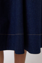 Load image into Gallery viewer, Denim Sculpt Dress - Indigo
