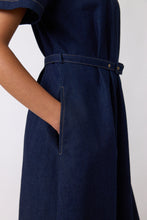 Load image into Gallery viewer, Denim Sculpt Dress - Indigo

