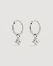 Load image into Gallery viewer, Crystal Bloom Hoops - Silver-BY CHARLOTTE-P&amp;K The General Store

