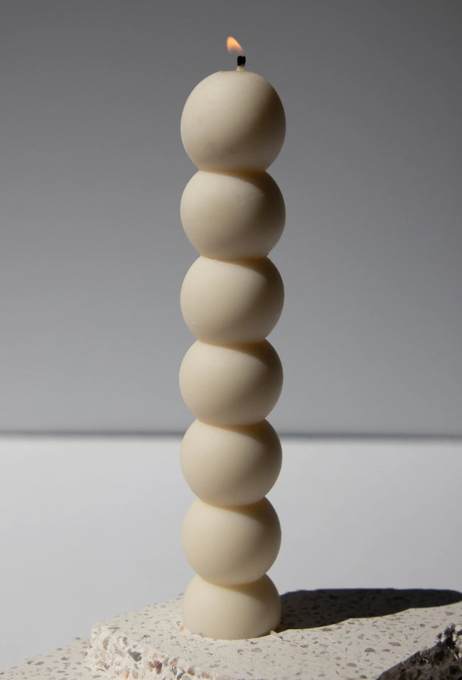 Bubble Taper Candle-EM AND ME-P&amp;K The General Store