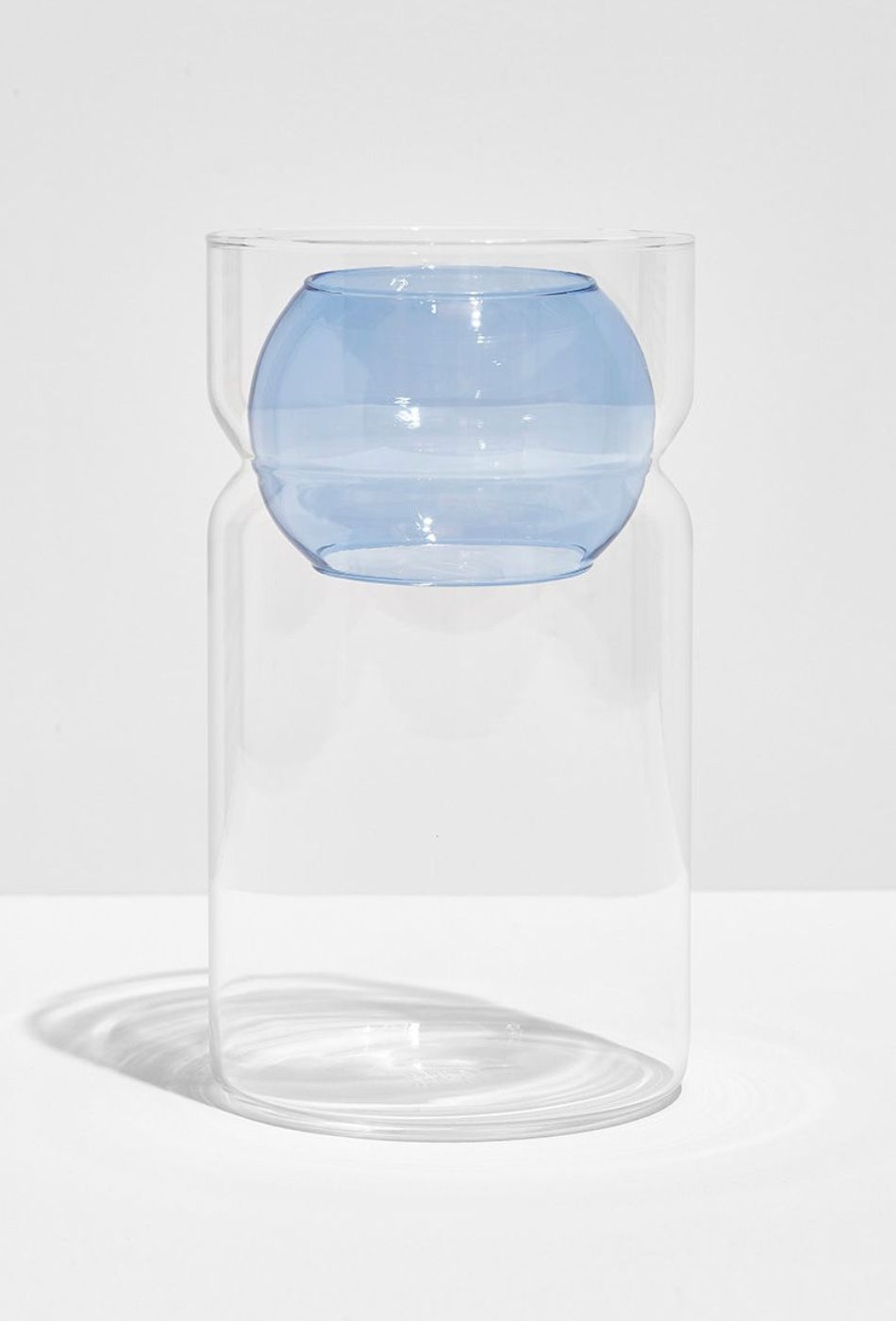 Balance Vase - Clear + Blue-FAZEEK-P&K The General Store