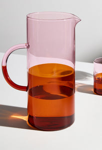 Two Tone Pitcher - Pink + Amber-FAZEEK-P&amp;K The General Store
