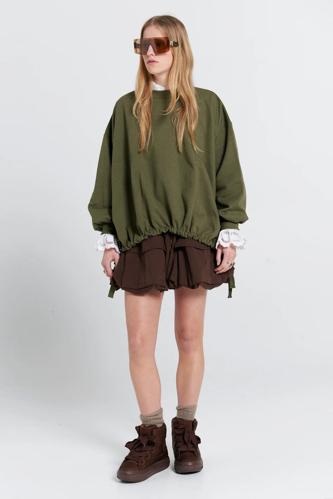Fraternity Sweatshirt - Hunter Green-KAREN WALKER-P&amp;K The General Store