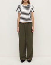 Load image into Gallery viewer, Mollie Stripe Tee - Navy/Cream
