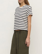 Load image into Gallery viewer, Mollie Stripe Tee - Navy/Cream
