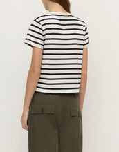 Load image into Gallery viewer, Mollie Stripe Tee - Navy/Cream

