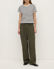 Load image into Gallery viewer, Mollie Stripe Tee - Navy/Cream
