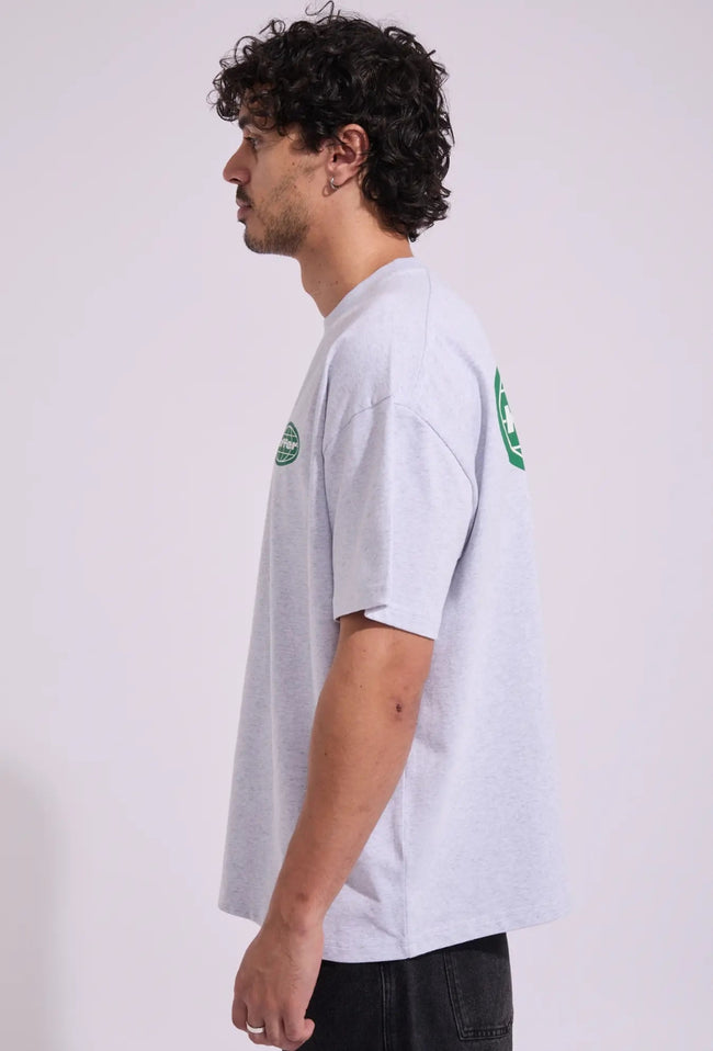Box Tee 260/Monde - Silver Marle-HUFFER-P&amp;K The General Store