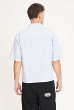 Load image into Gallery viewer, Short Sleeve Box Shirt - Ice Blue Stripe-HUFFER-P&amp;K The General Store
