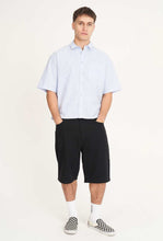 Load image into Gallery viewer, Short Sleeve Box Shirt - Ice Blue Stripe-HUFFER-P&amp;K The General Store
