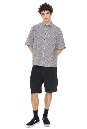 Crosby S/S Shirt - Black/Ivory-HUFFER-P&amp;K The General Store