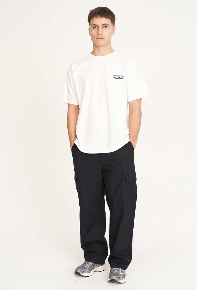 Block Tee 190/Scoped - Chalk-HUFFER-P&amp;K The General Store