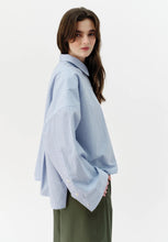 Load image into Gallery viewer, Cropped Viv Shirt - Blue Check-JOSEPHINE-P&amp;K The General Store

