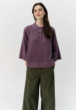 Load image into Gallery viewer, Finn Knitted Polo - Mauve-JOSEPHINE-P&amp;K The General Store
