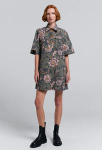 Journey Shirt Dress - Black/Multi-Karen Walker-P&amp;K The General Store