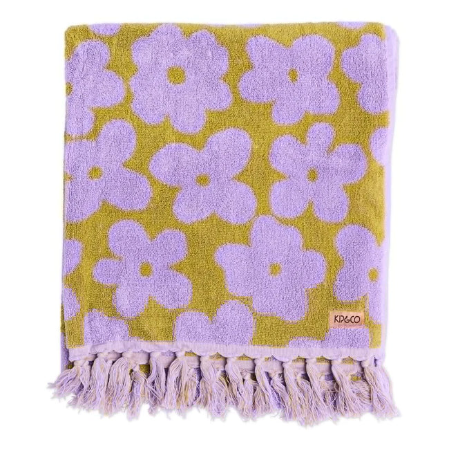 Terry Bath Towel - Big Flower-KIP & CO-P&amp;K The General Store