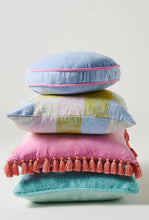 Load image into Gallery viewer, Velvet Pea Cushion - Bay Blue-KIP &amp; CO-P&amp;K The General Store
