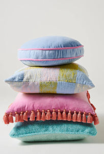 Velvet Pea Cushion - Bay Blue-KIP & CO-P&amp;K The General Store