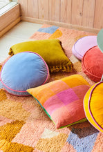 Load image into Gallery viewer, Velvet Pea Cushion - Bay Blue-KIP &amp; CO-P&amp;K The General Store
