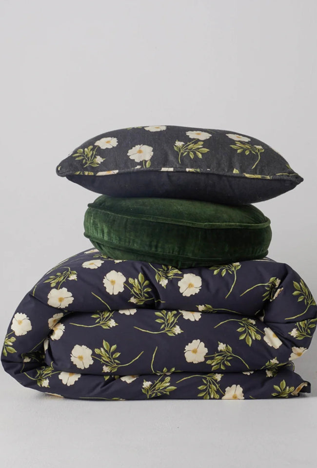 Kombu Green Velvet Pea Cushion-KIP & CO-P&amp;K The General Store