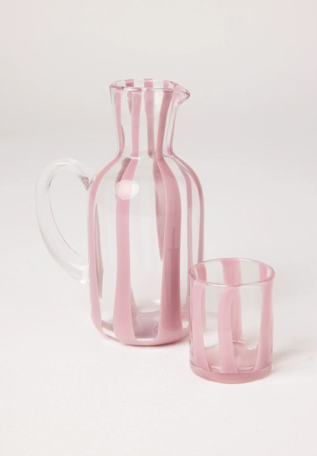 Oink Stripe Tumbler Glass - 2P Set-KIP & CO-P&amp;K The General Store