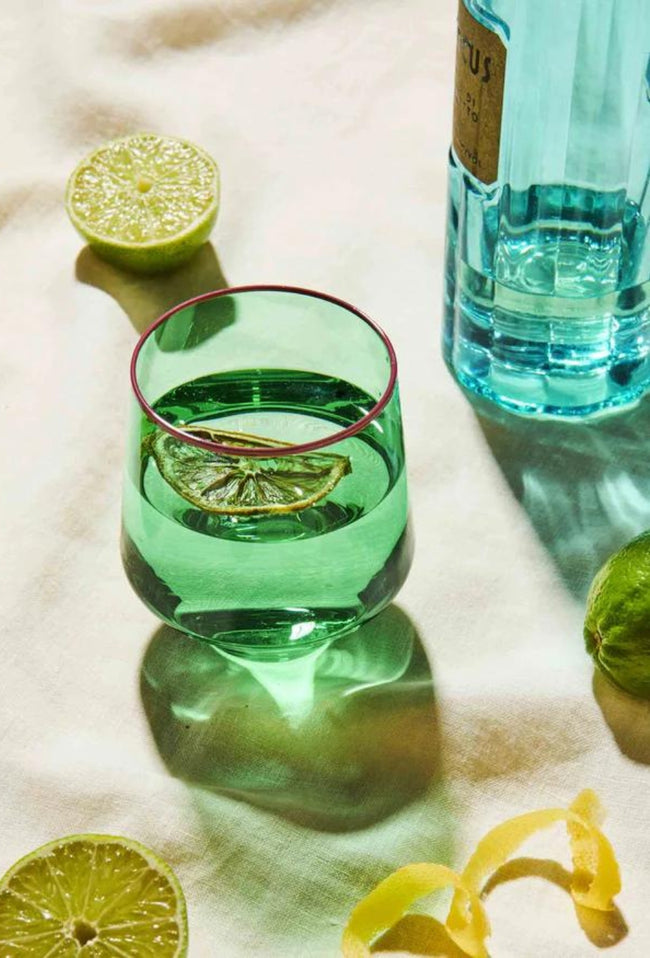 Tumbler Glass 2P Set - Jaded-KIP & CO-P&amp;K The General Store