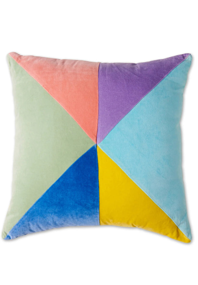 Velvet Cushion - Lustre Panelled-KIP & CO-P&amp;K The General Store