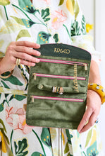 Load image into Gallery viewer, Velvet Jewellery Roll - Prickly Pear-KIP &amp; CO-P&amp;K The General Store
