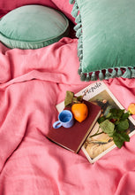 Load image into Gallery viewer, Velvet Tassel Cushion - (Pistachio)-KIP &amp; CO-P&amp;K The General Store
