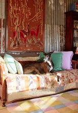 Load image into Gallery viewer, Velvet Tassel Cushion - (Pistachio)-KIP &amp; CO-P&amp;K The General Store
