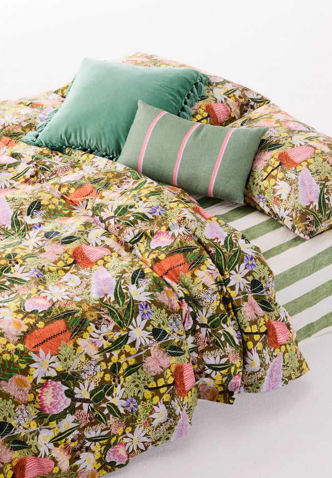 Velvet Tassel Cushion - (Pistachio)-KIP & CO-P&amp;K The General Store