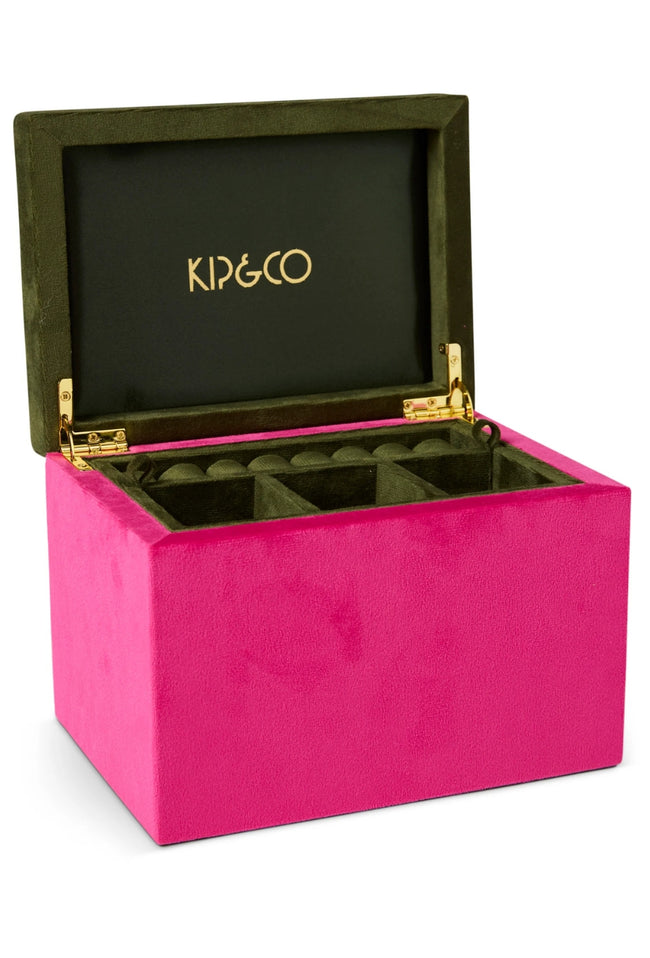 Velvet Jewellery Box - Prickly Pear-KIP & CO-P&amp;K The General Store